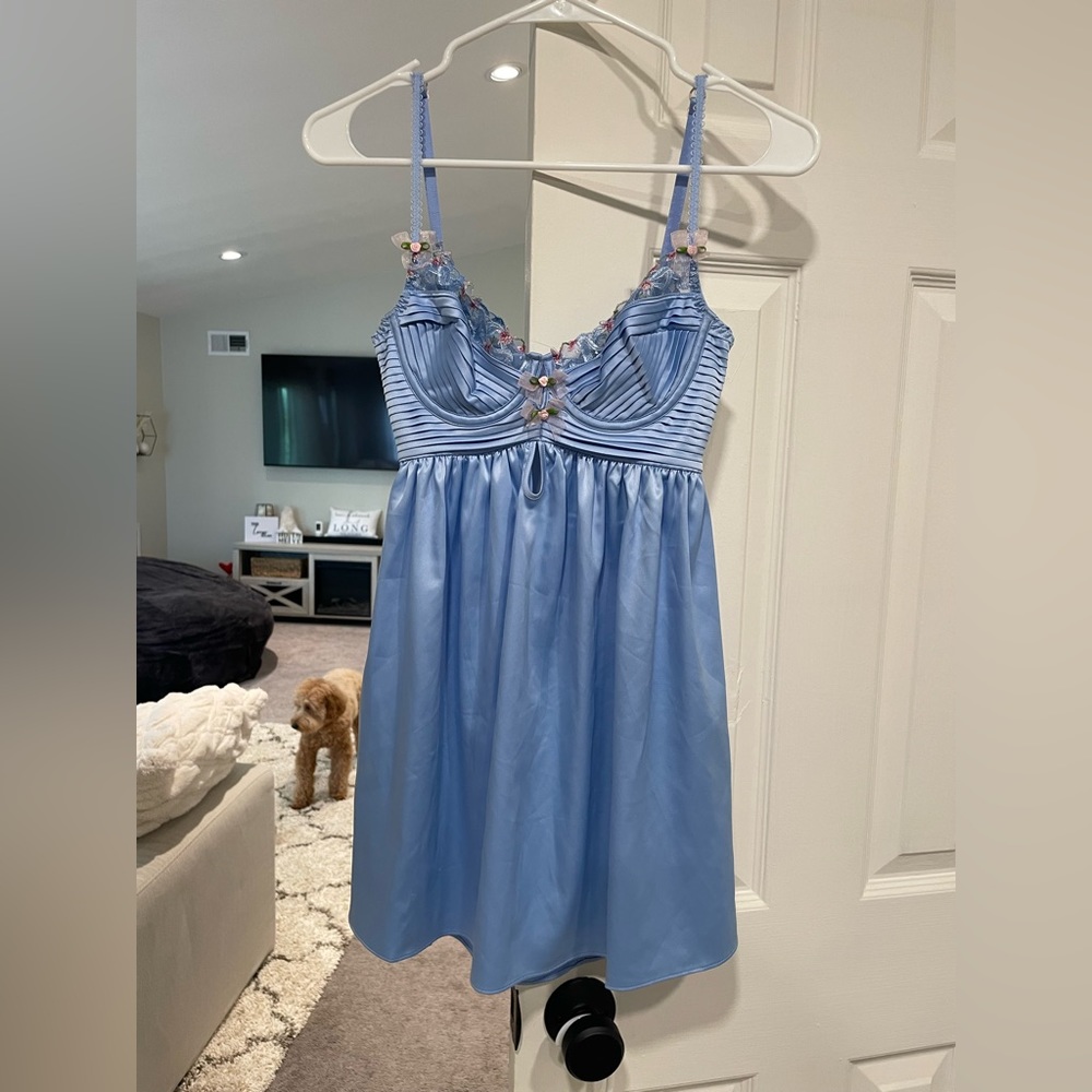 For love and lemons bell bow slip dress
